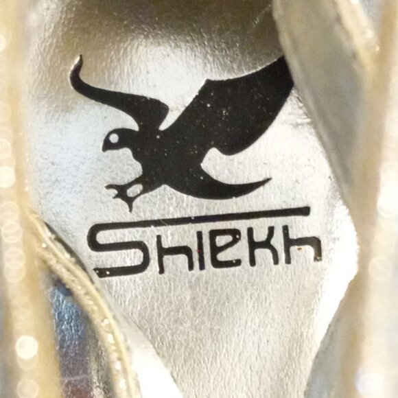 Shiekh Women's Annabelle Silver Shiny Bling Rhinestones Stiletto Heel Size 5.5 - Picture 5 of 11